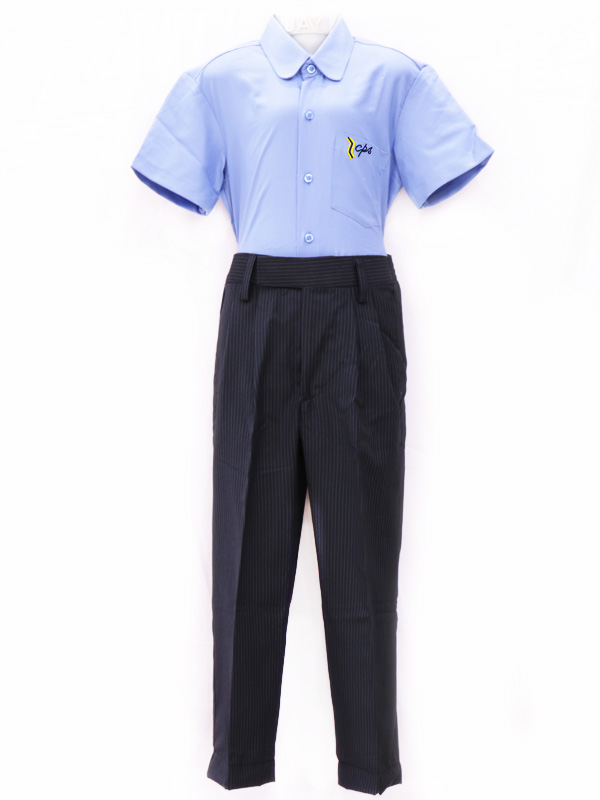 N-Blue Stripe Full Pant BE For STD. VI to X Boys